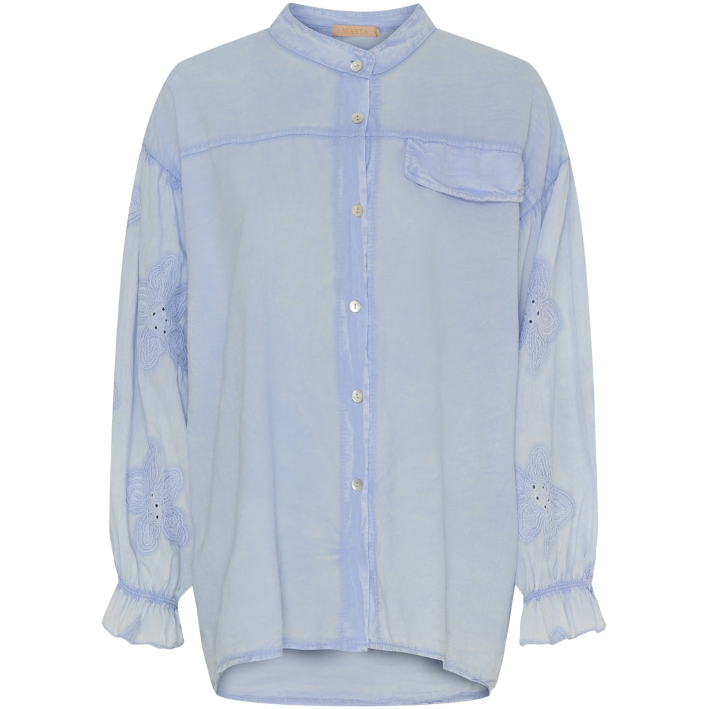 MARTA DU CHATEAU Marta Du Chateau dam skjorta MdcRiley Shirt Sky