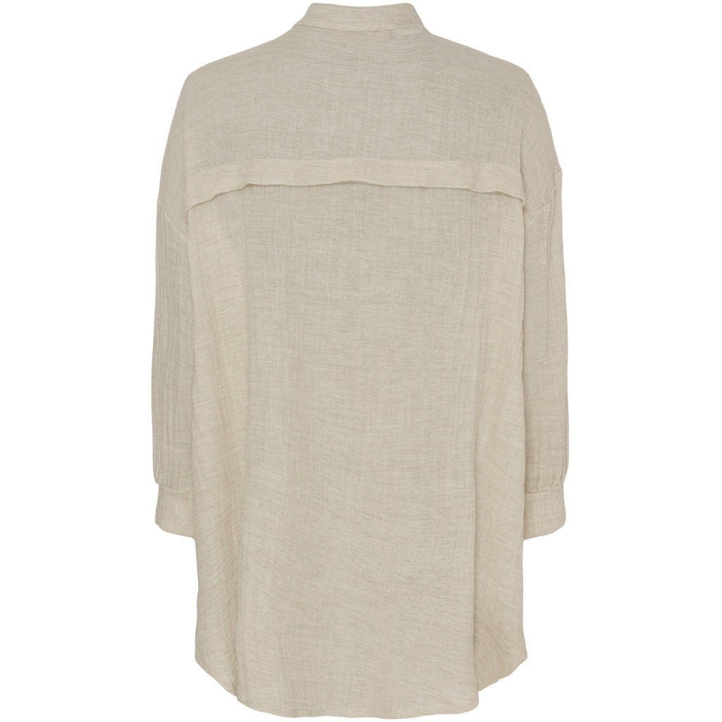 MARTA DU CHATEAU Marta Du Chateau dam skjorta MdcRoxane Shirt Beige3