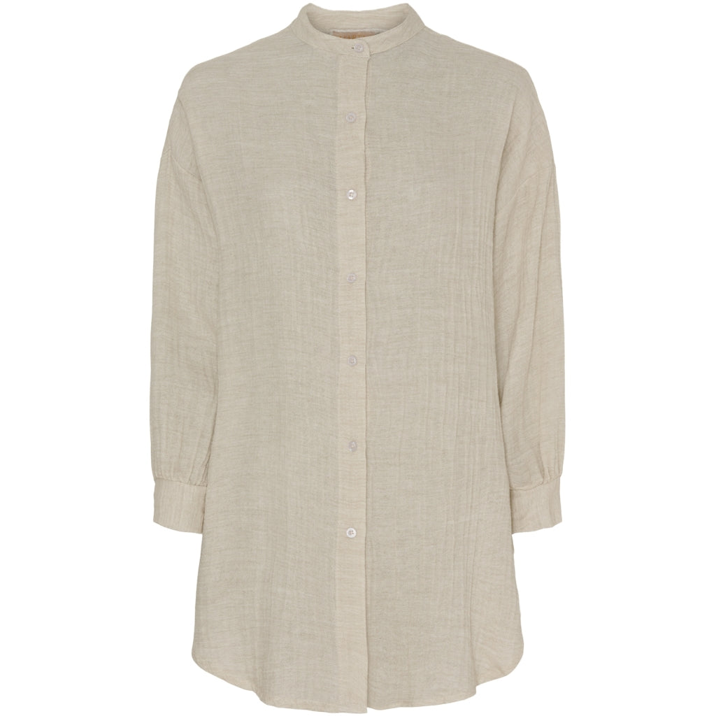MARTA DU CHATEAU Marta Du Chateau dam skjorta MdcRoxane Shirt Beige3
