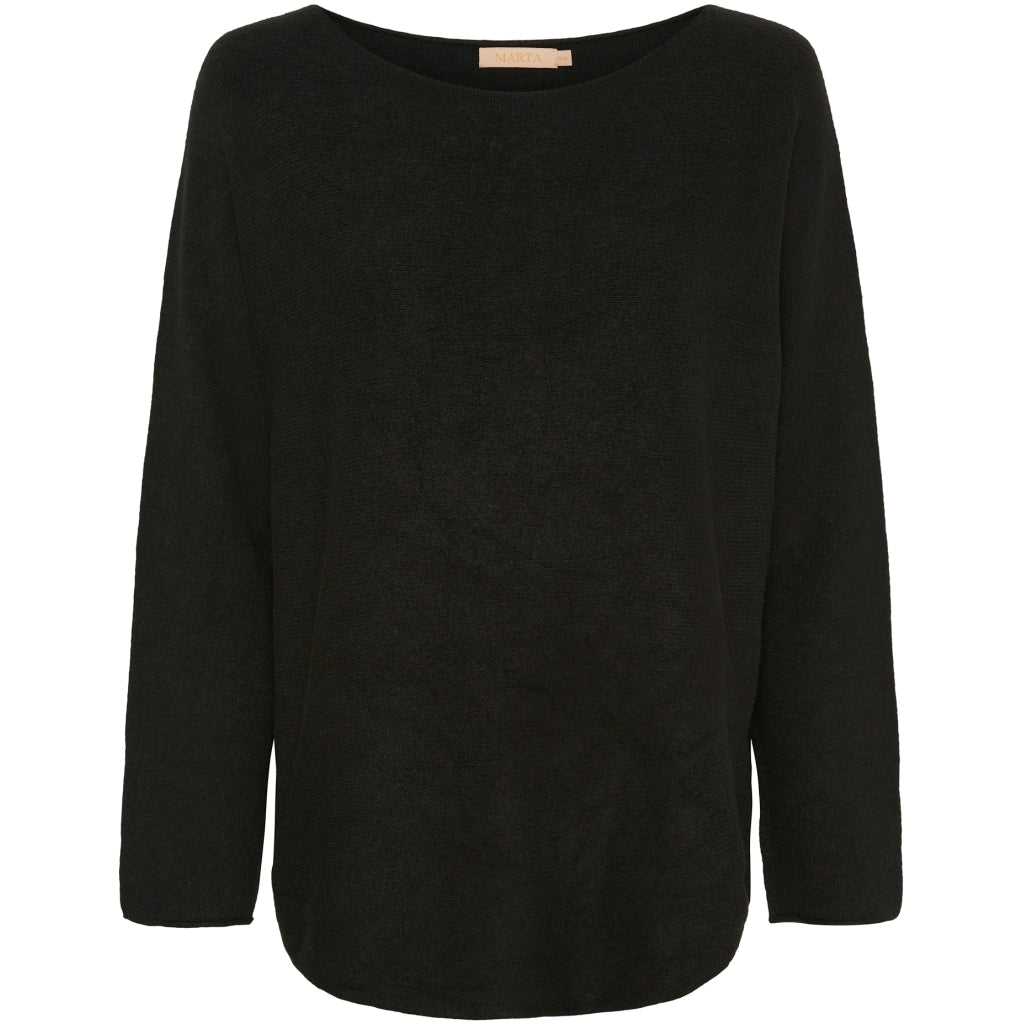 MARTA DU CHATEAU Marta Du Chateau dam stickad Dagmar 5001 Knit AWBlack