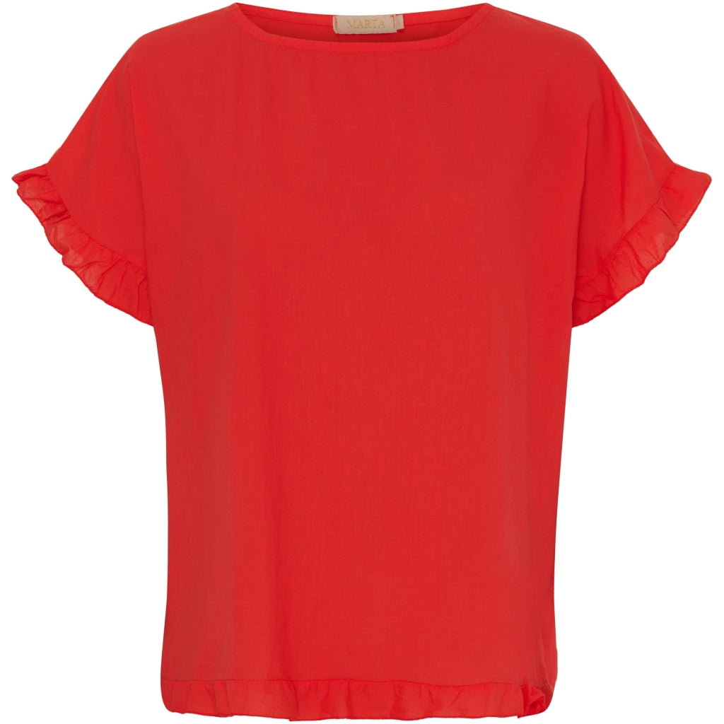 MARTA DU CHATEAU Marta Du Chateau dam top MdcKasimira Top Rosso
