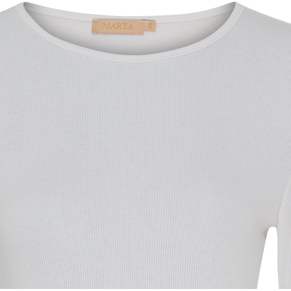MARTA DU CHATEAU Marta Du Chateau långärmad t-shirt MdcIngrid 4906 LS Tee WhiteSS