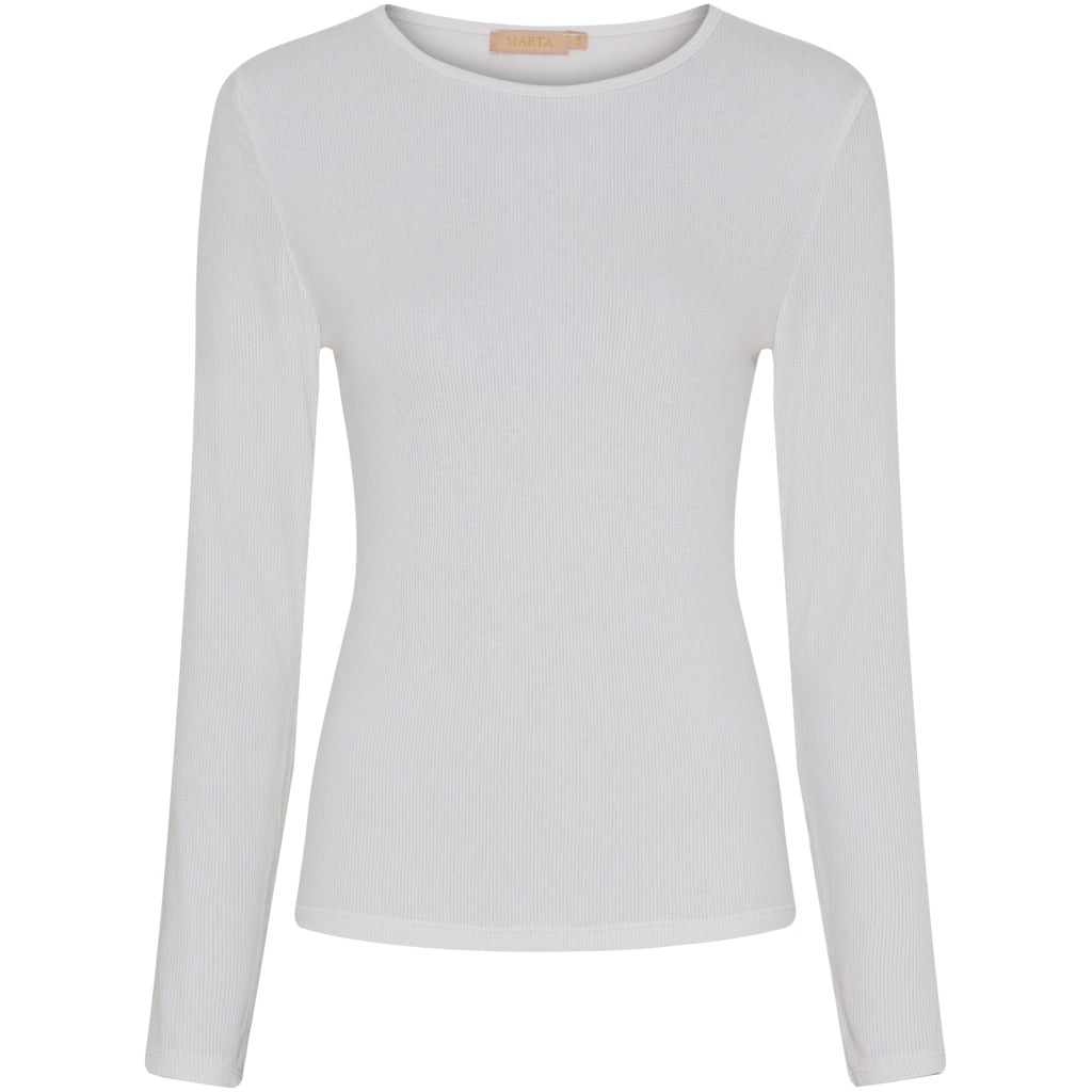 MARTA DU CHATEAU Marta Du Chateau långärmad t-shirt MdcIngrid 4906 LS Tee WhiteSS