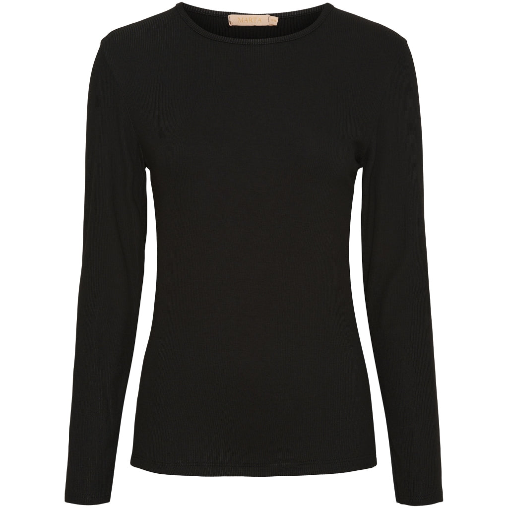 MARTA DU CHATEAU Marta Du Chateau långärmad t-shirt MdcIngrid 4906 LS Tee Solid Black