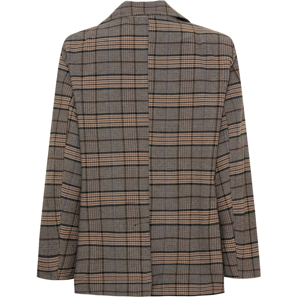 MARTA DU CHATEAU Marta du Chateau Dam Blazer MdcSenna 8870 Blazer Camel Print