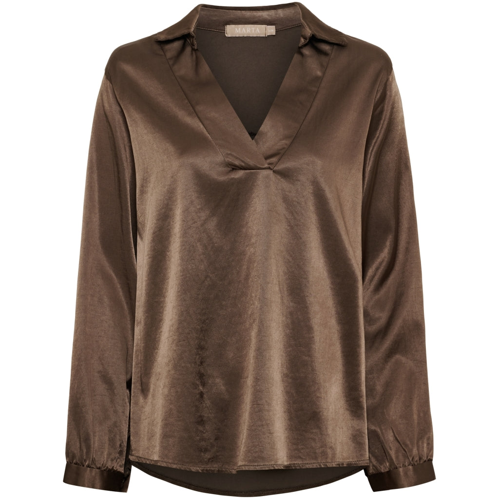 MARTA DU CHATEAU Marta du Chateau Dam Blus MdcAmoria 26144 Blouse Moro