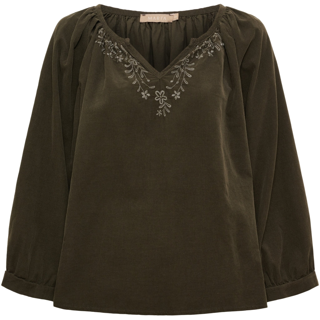 MARTA DU CHATEAU Marta du Chateau Dam Blus MdcJuniper 8529 Blouse Moro