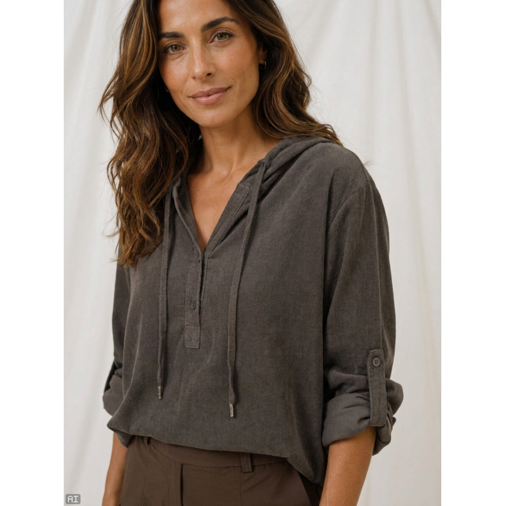 MARTA DU CHATEAU Marta du Chateau Dam Blus MdcPienza 8908 Blouse Moro30