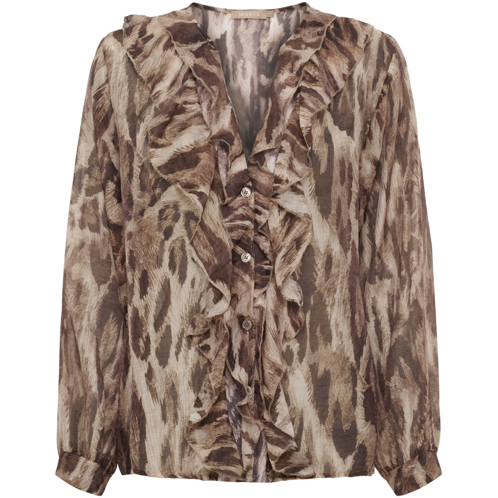 MARTA DU CHATEAU Marta du Chateau Dam Blus MdcPistacia 8775 Blouse Leo