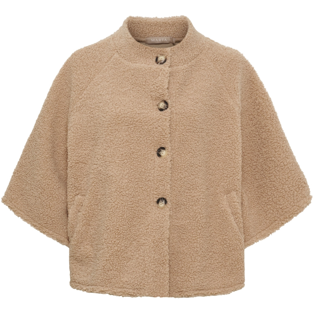 MARTA DU CHATEAU Marta du Chateau Dam Jacka MdcValencia 248370Teddy Jacket Crema12