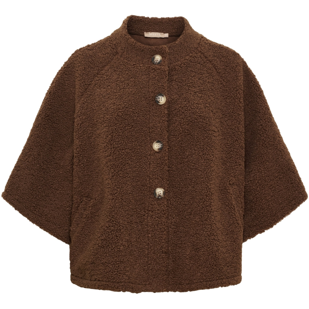 MARTA DU CHATEAU Marta du Chateau Dam Jacka MdcValencia 248370Teddy Jacket Marrone9