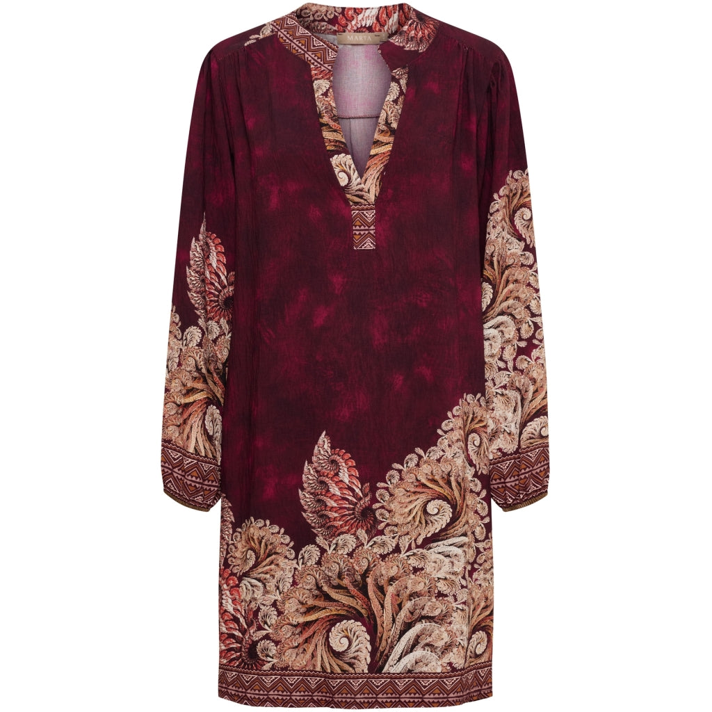 MARTA DU CHATEAU Marta du Chateau Dam Klänning MdcMelona 7474L Dress Bordeaux