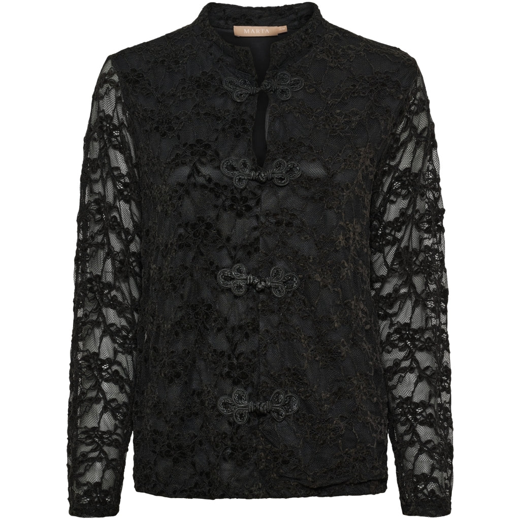 MARTA DU CHATEAU Marta du Chateau Dam MdcSenecia Blus 8863 Blouse Black