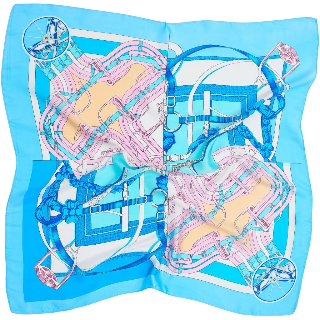 MARTA DU CHATEAU Marta du Chateau Dam Scarf MdcEliane FA-Scarf Scarf Blue176