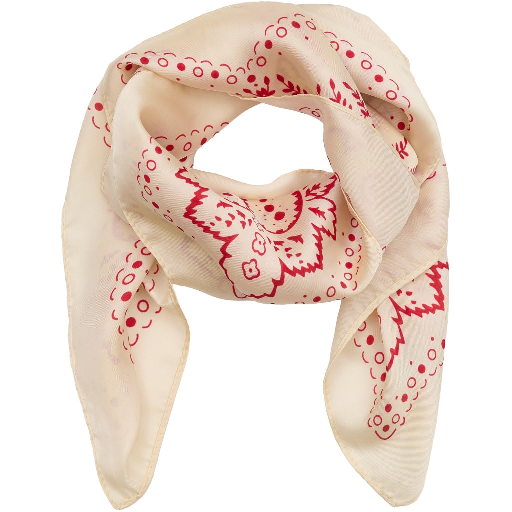 MARTA DU CHATEAU Marta du Chateau Dam Scarf MdcEliane FA-Scarf Scarf White/Red1511