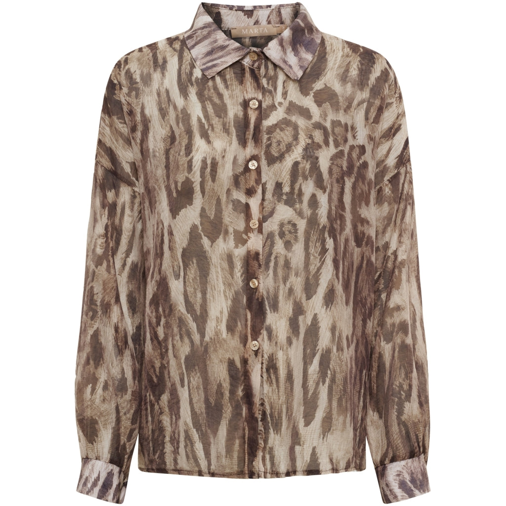 MARTA DU CHATEAU Marta du Chateau Dam Skjorta MDCLAKE 7861 Shirt Leo