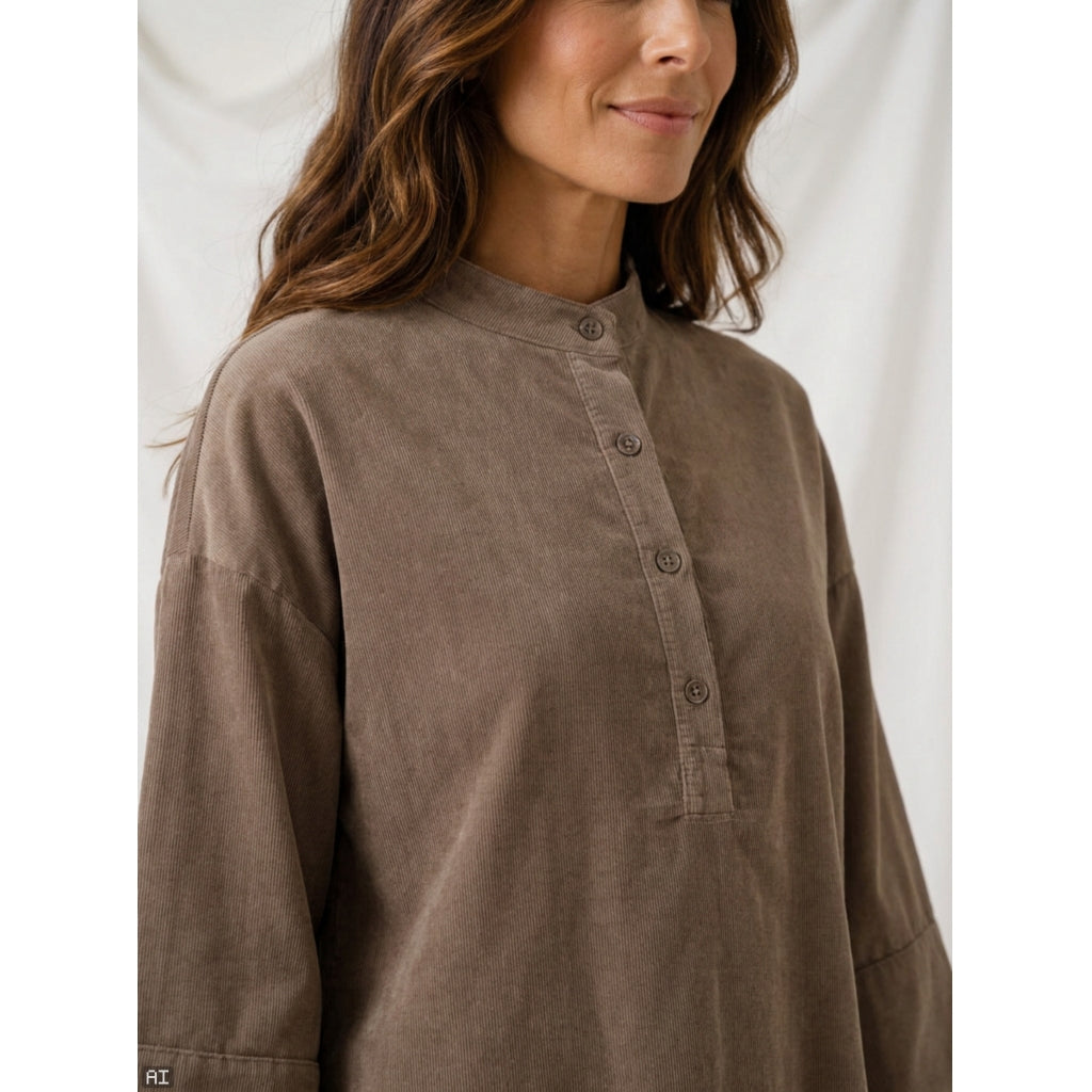 MARTA DU CHATEAU Marta du Chateau Dam Skjorta MdcNemesia 8909 Shirt Fango60