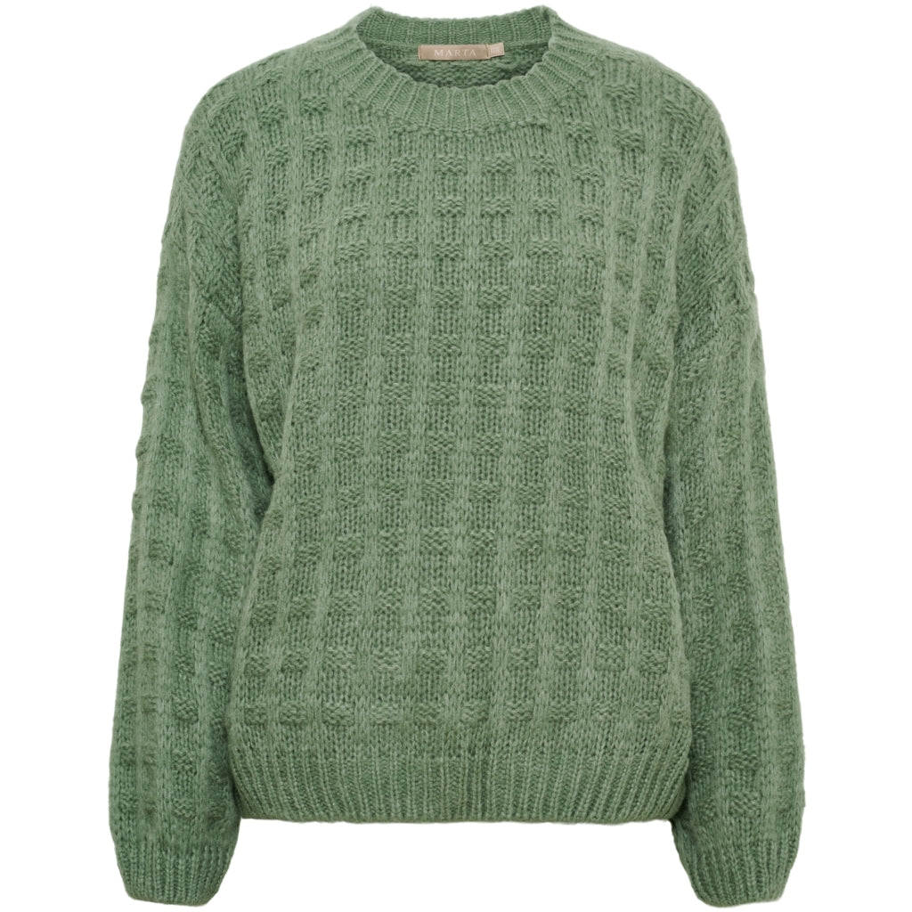 MARTA DU CHATEAU Marta du Chateau Dam Stickad MdcBrezza 65968 Knit salvia