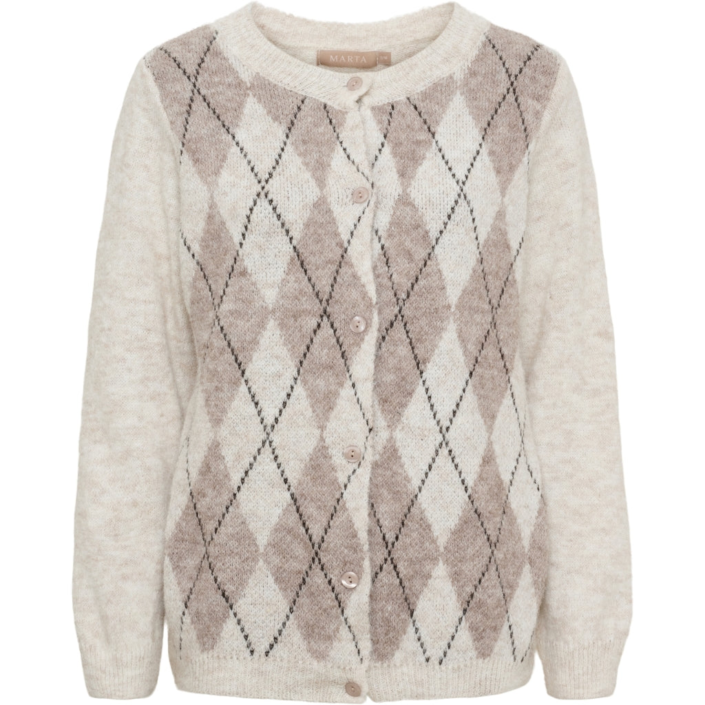 MARTA DU CHATEAU Marta du Chateau Dam Stickad MdcNovara 9727 Knit Beige/Fango