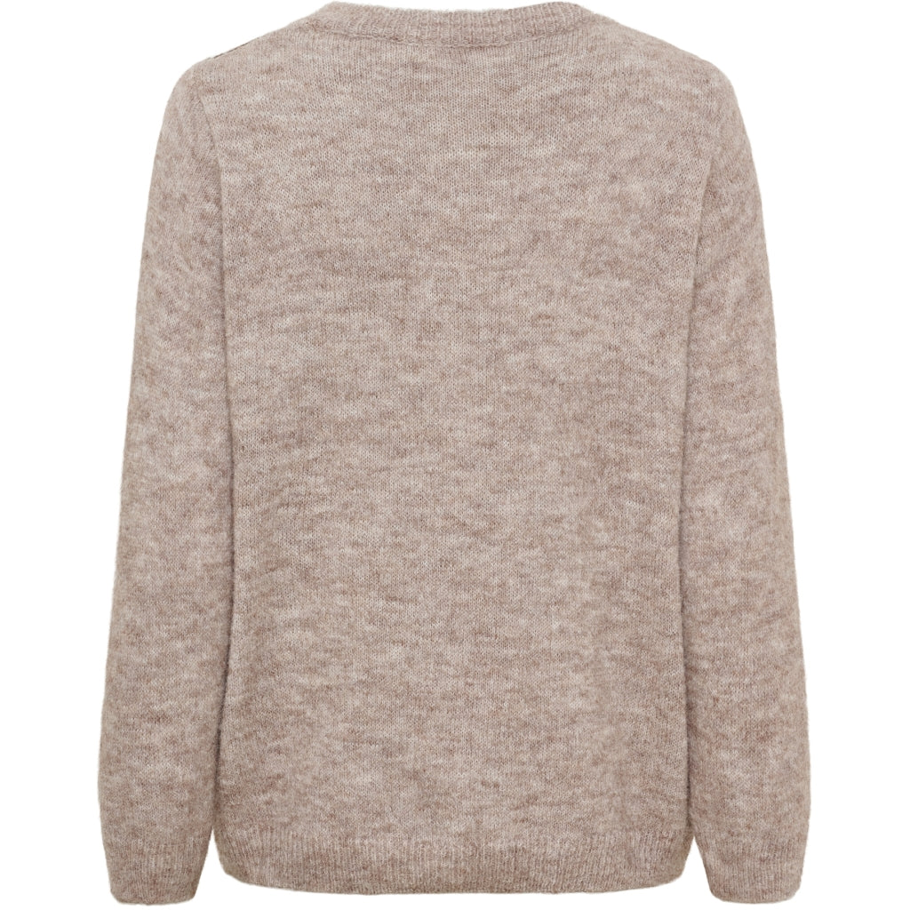 MARTA DU CHATEAU Marta du Chateau Dam Stickad MdcNovara 9727 Knit Fango/Moro