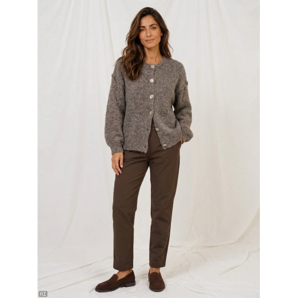 MARTA DU CHATEAU Marta du Chateau Dam Stickad MdcNovella 9735 Knit Moro