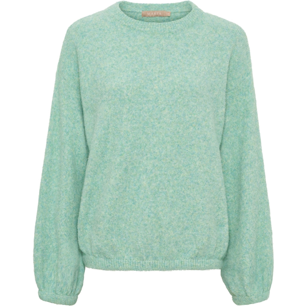MARTA DU CHATEAU Marta du Chateau Dam Stickad tröja MdcAviva 9979 Knit Verde