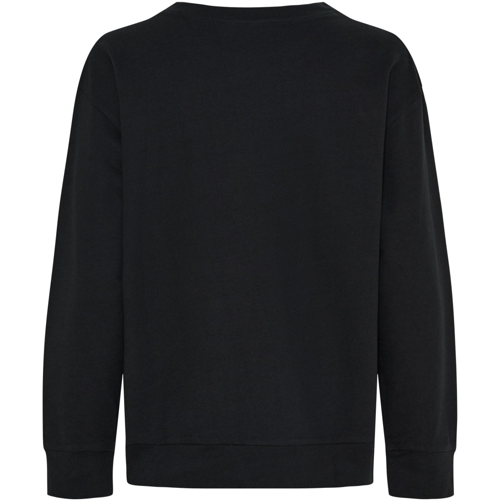 MARTA DU CHATEAU Marta du Chateau Dam Sweatshirt MdcAnnemette J-639 Sweatshirt Black