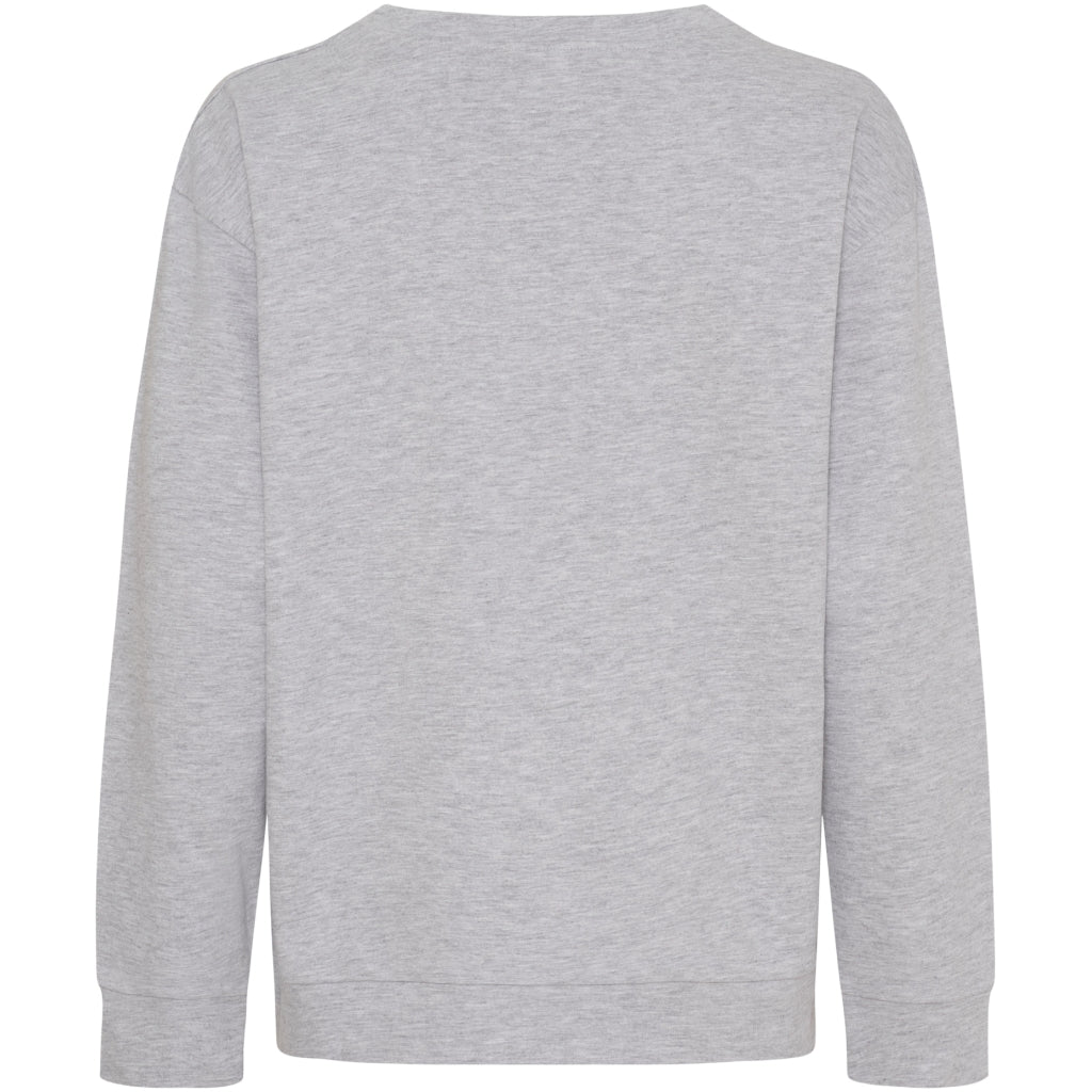 MARTA DU CHATEAU Marta du Chateau Dam Sweatshirt MdcAnnemette J-639 Sweatshirt Grey Melange