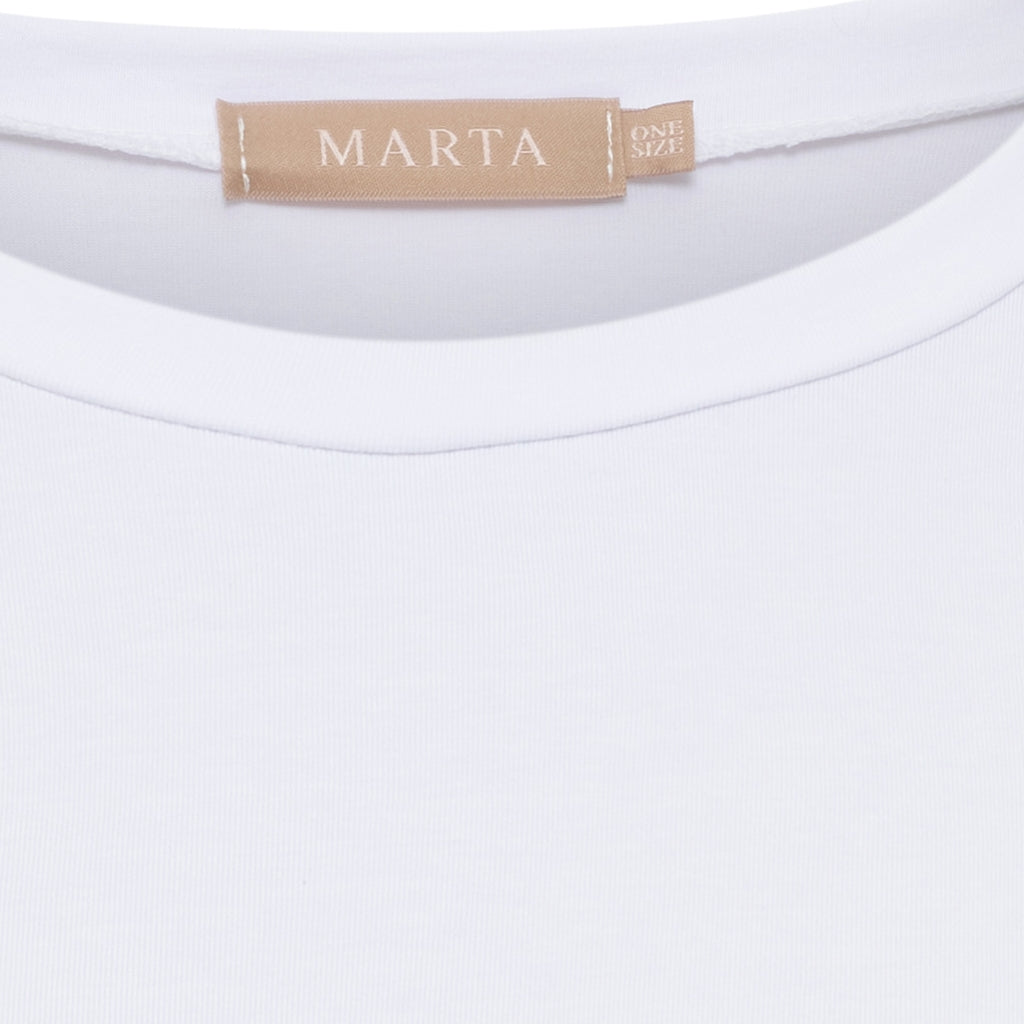 MARTA DU CHATEAU Marta du Chateau Dam T-Shirt MdcAzure 68857M T-shirt White