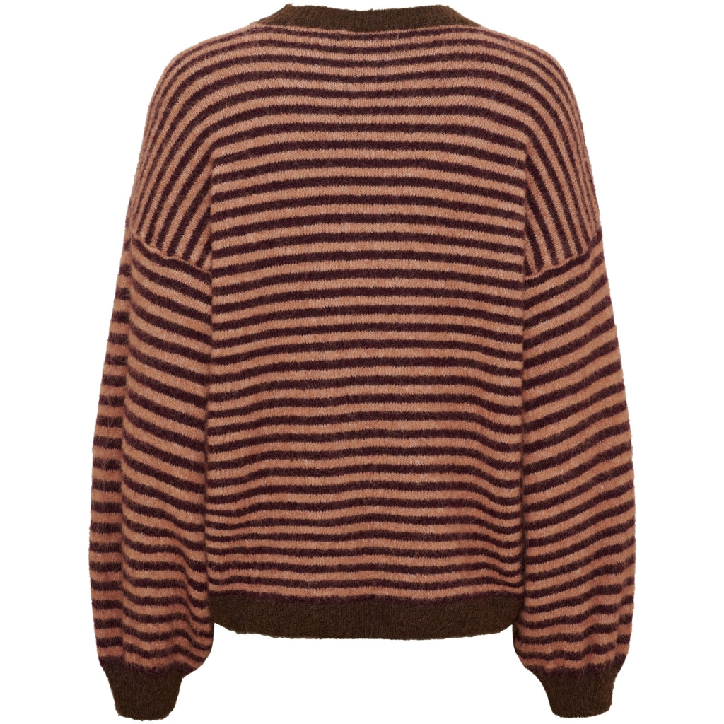 MARTA DU CHATEAU Marta du Chateau Dame Stickad tröja MdcReverie 9602 Knit Dark Cherry