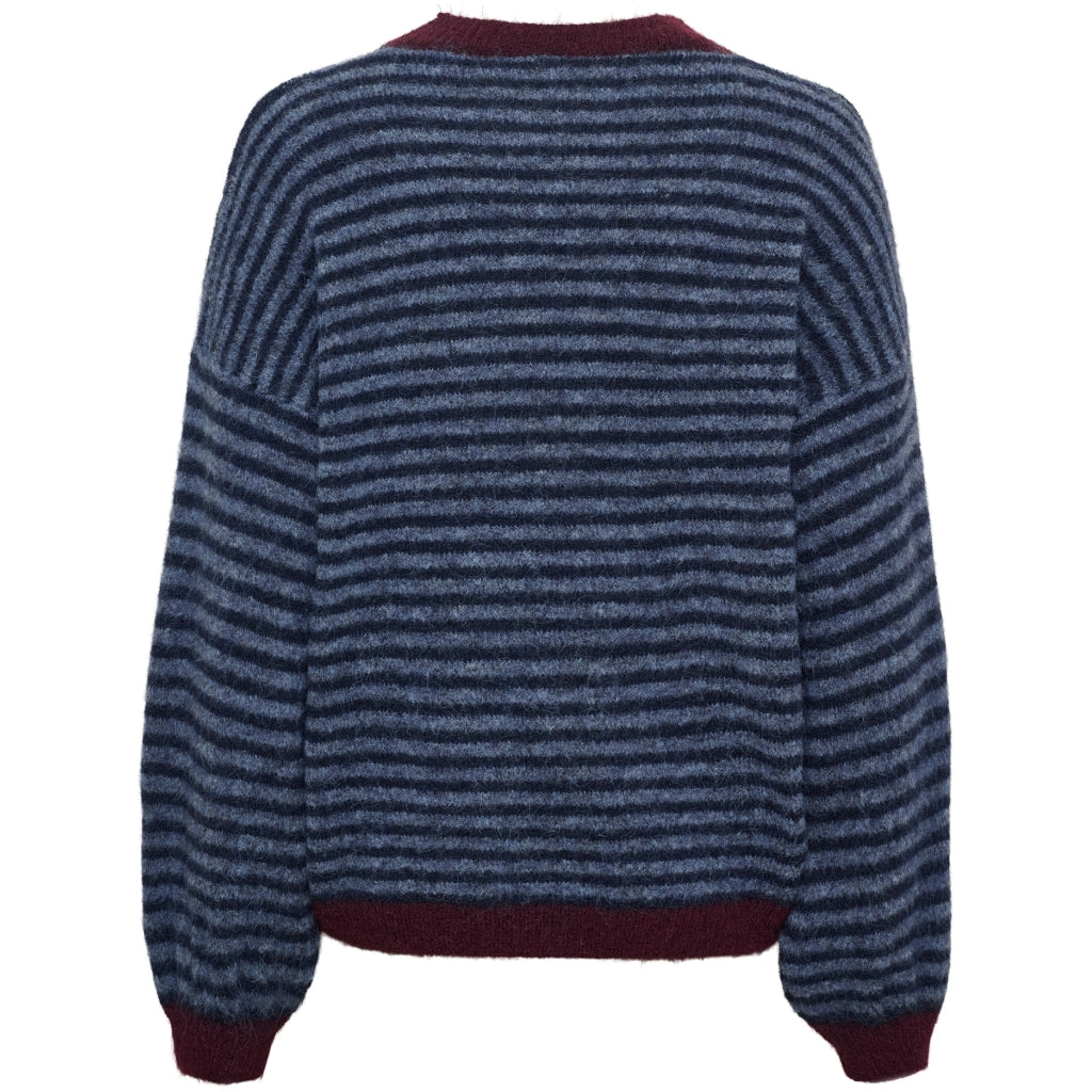 MARTA DU CHATEAU Marta du Chateau Dame Stickad tröja MdcReverie 9602 Knit Navy/Jeans