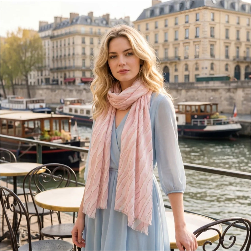 MARTA DU CHATEAU Marta du Chateau dam Scarf MdcBarbera FA37240 Scarf Pink
