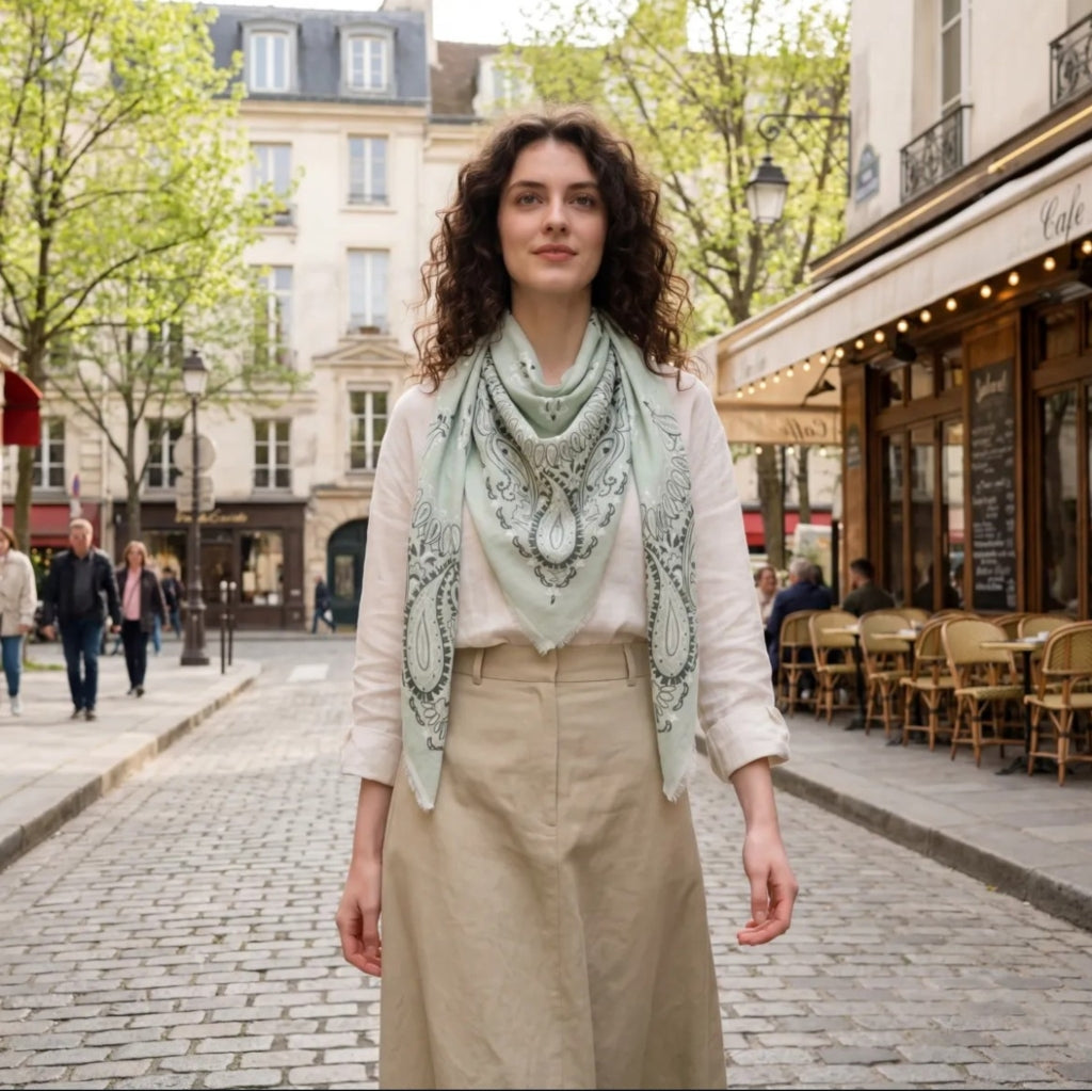 MARTA DU CHATEAU Marta du Chateau dam Scarf MdcCaitlyn FA37257 Scarf Light Green