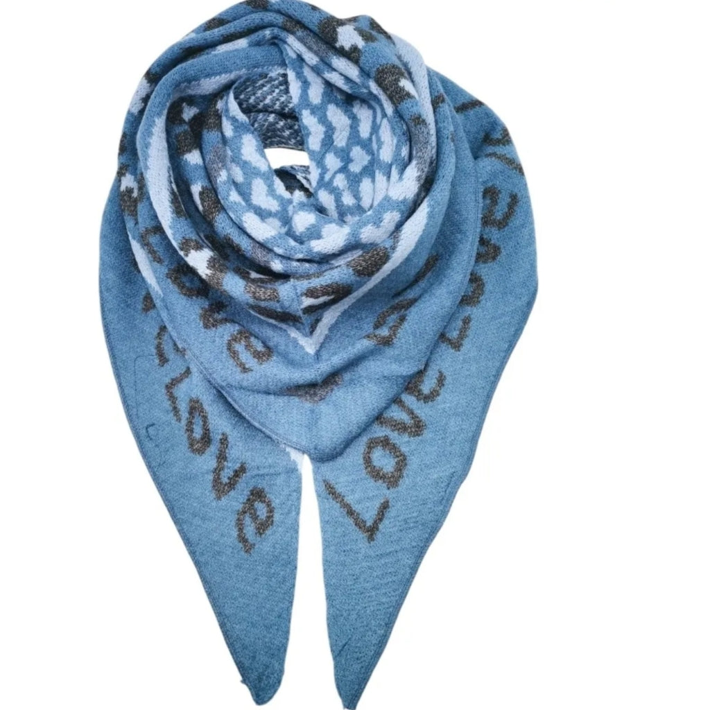 MARTA DU CHATEAU Marta du Chateau dam Scarf MdcClio BA-0746 Scarf Blue21