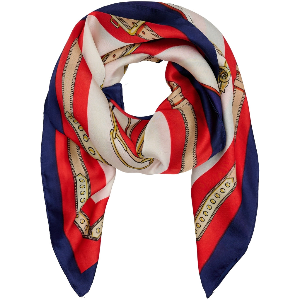 MARTA DU CHATEAU Marta du Chateau dam Scarf MdcJuline FA-Scarf Scarf Blue/Red31218