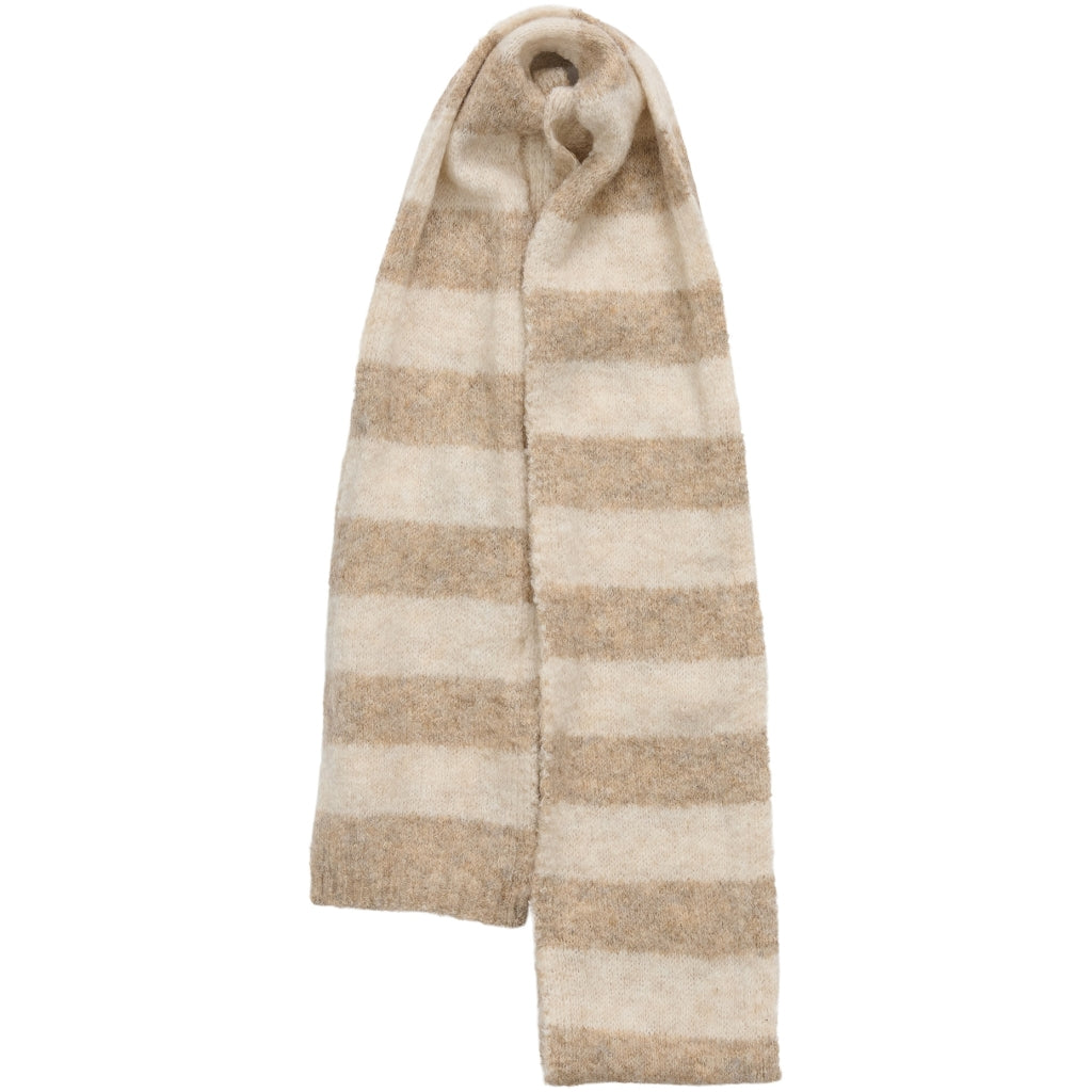 MARTA DU CHATEAU Marta du Chateau dam Scarf MdcSilla BA-3516 Scarf Taupe/Apricot