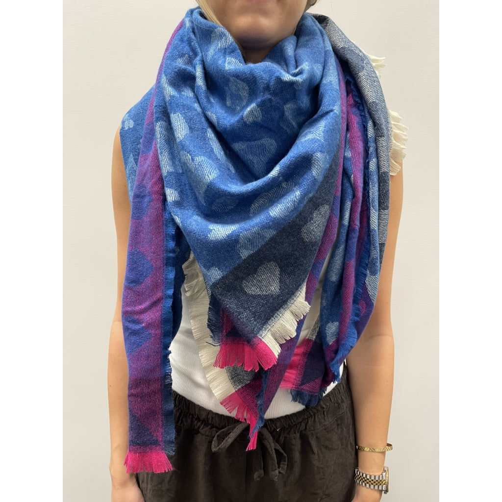 MARTA DU CHATEAU Marta du Chateau dam Scarf MdcSoraka BA-1499 Scarf Blue