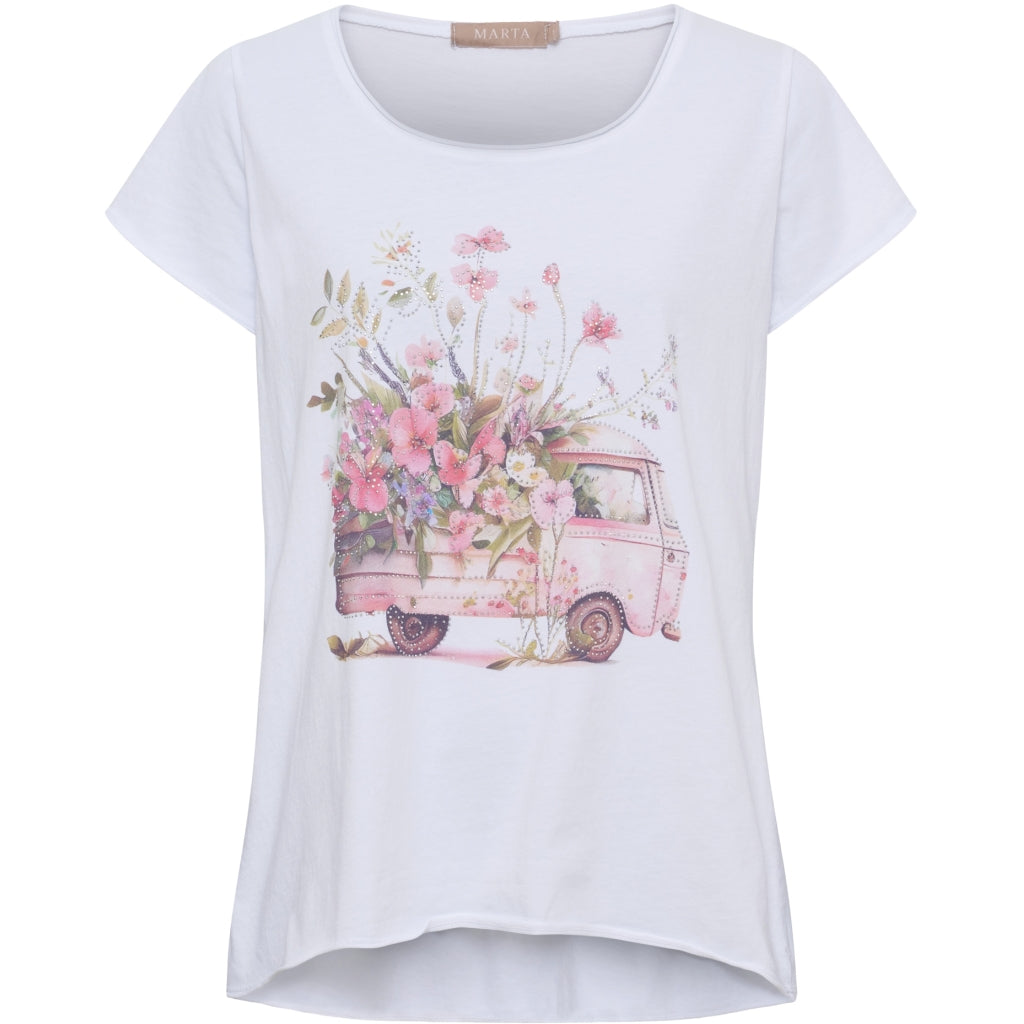 MARTA DU CHATEAU Marta du Chateau dam T-Shirt MdcMarie 1535 T-shirt Pink