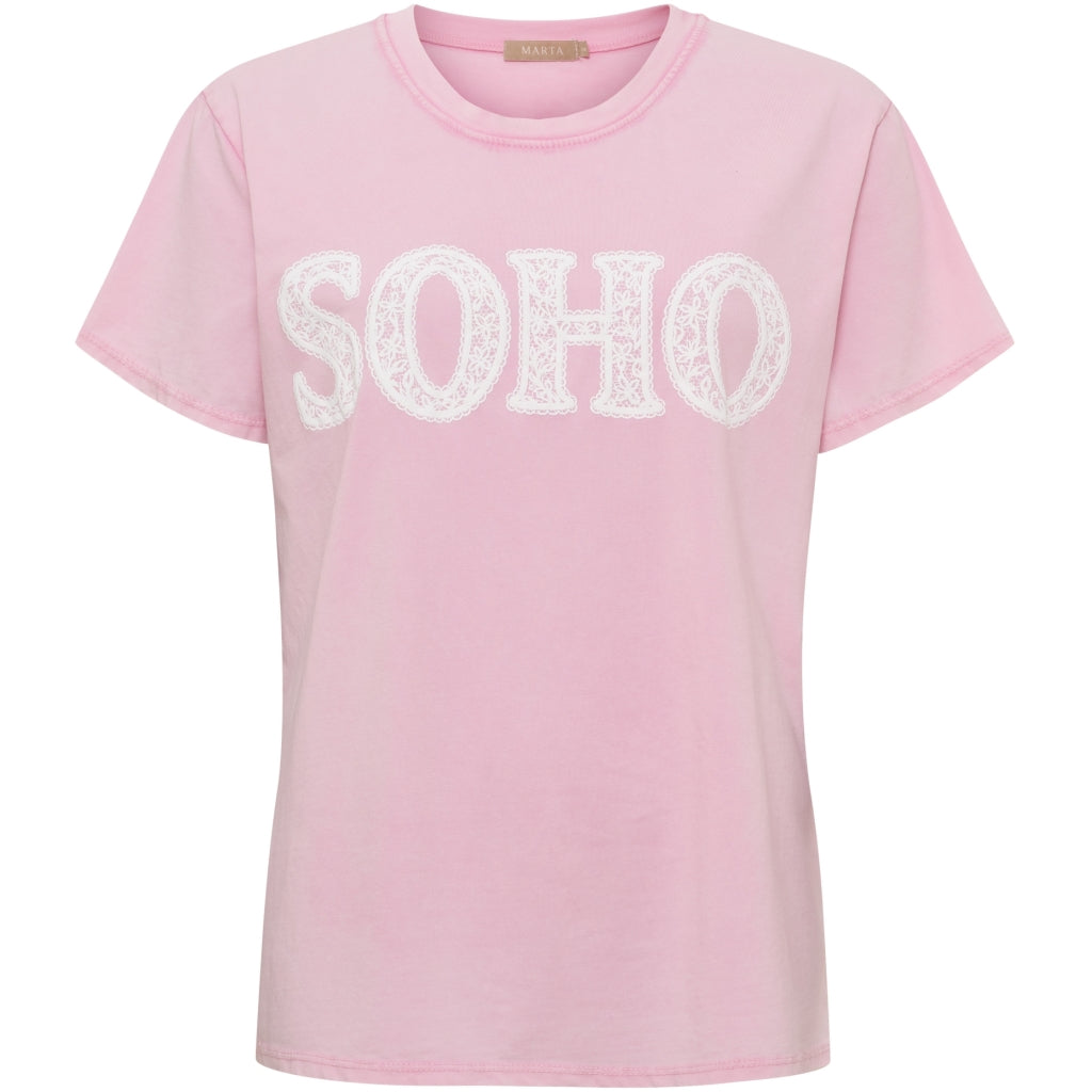 MARTA DU CHATEAU Marta du Chateau dam T-shirt MdcBelina 22585 Soho T-shirt Rose