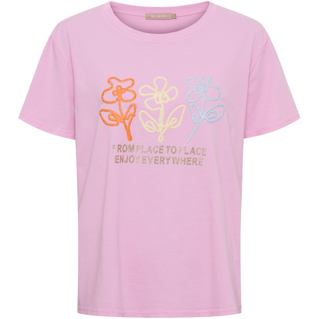 MARTA DU CHATEAU Marta du Chateau dam T-shirt MdcCerelia 22585 T-shirt Pink