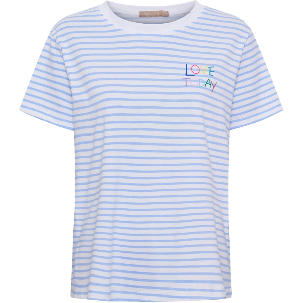 MARTA DU CHATEAU Marta du Chateau dam T-shirt MdcFiora 22585 T-shirt Celeste