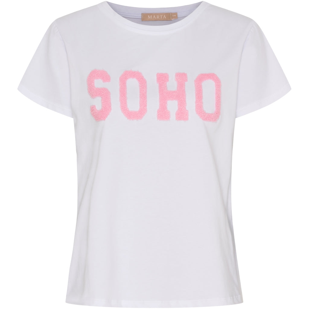MARTA DU CHATEAU Marta du Chateau dam T-shirt MdcHerdis 84275 T-shirt White/Baby