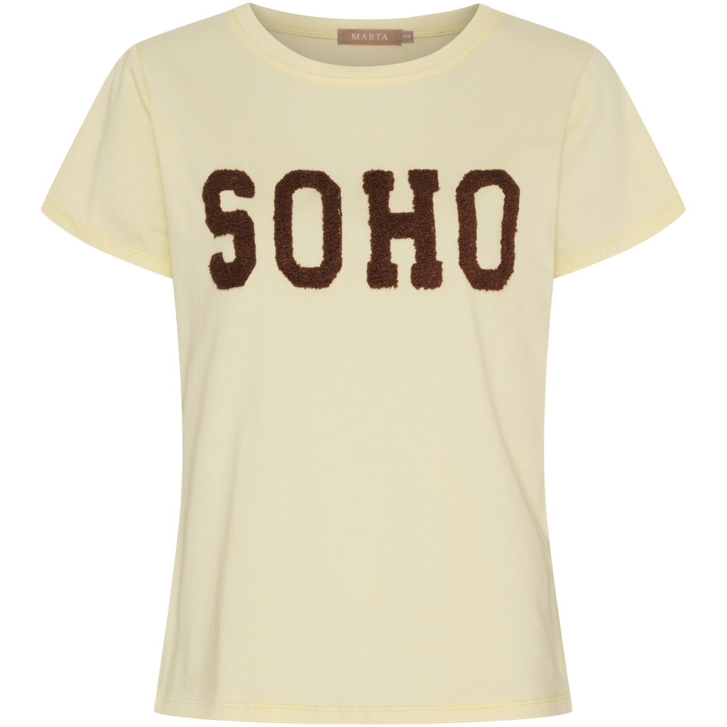 MARTA DU CHATEAU Marta du Chateau dam T-shirt MdcHerdis 84275 T-shirt Yellow14/Moro