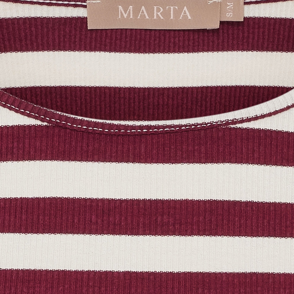 MARTA DU CHATEAU Marta du Chateau dam T-shirt MdcNena 7524 T-shirt Vino