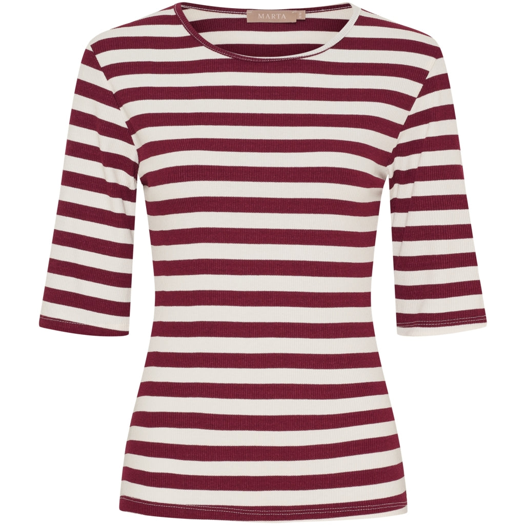 MARTA DU CHATEAU Marta du Chateau dam T-shirt MdcNena 7524 T-shirt Vino