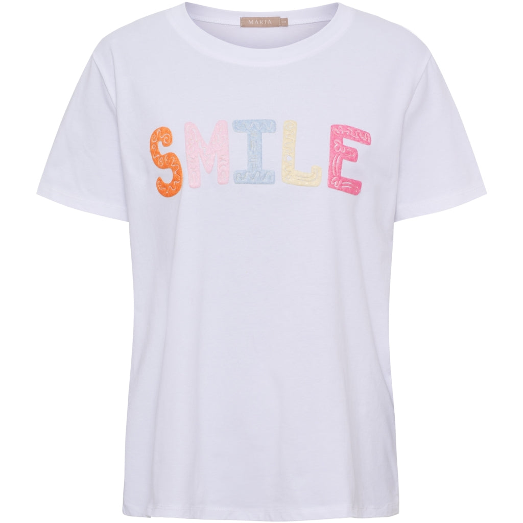 MARTA DU CHATEAU Marta du Chateau dam T-shirt MdcVespera 22585 T-shirt White