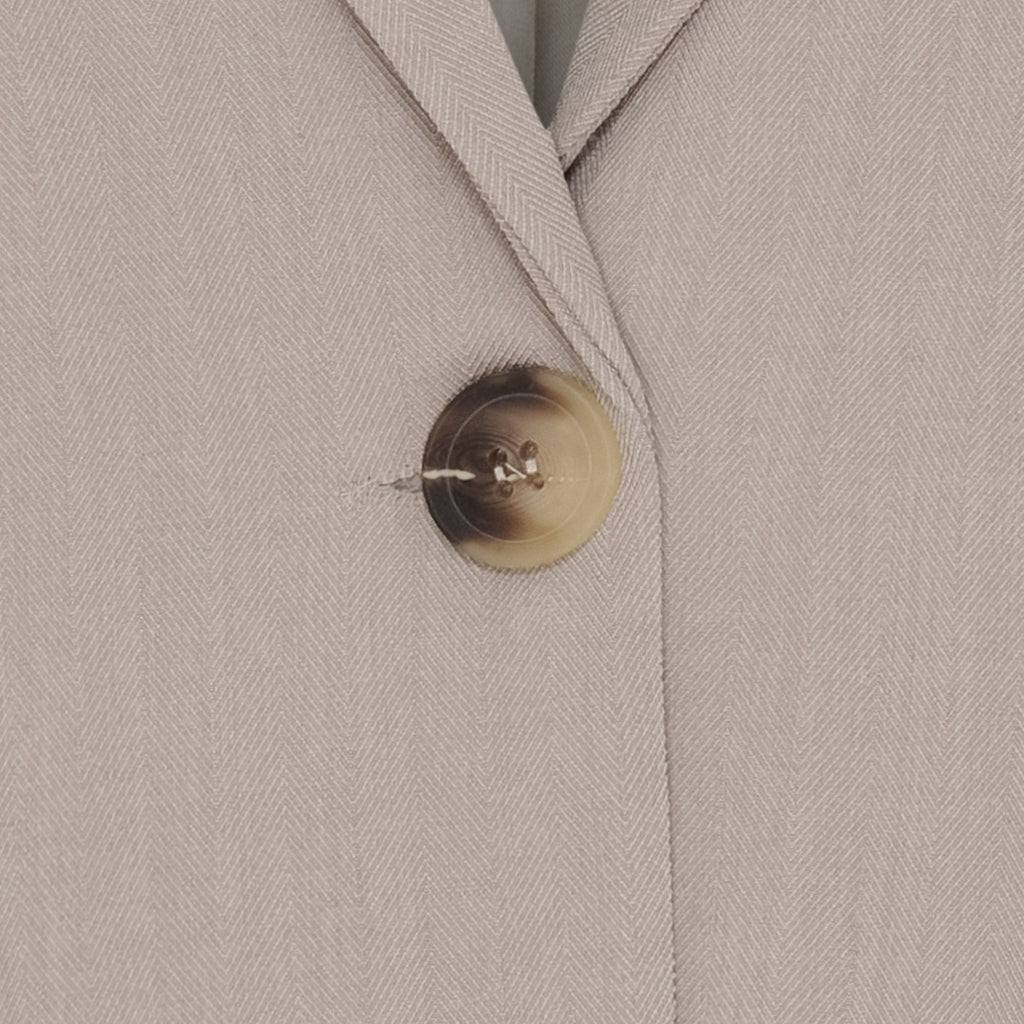MARTA DU CHATEAU Marta du Chateau dam blazer MdcMajken 15502RC Blazer Dark Beige