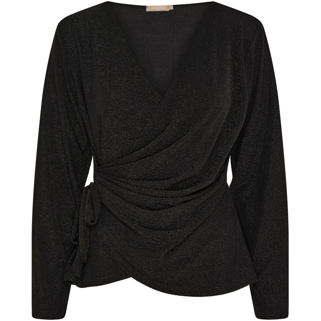 MARTA DU CHATEAU Marta du Chateau dam blus MdcAndi 1612 Blouse Black