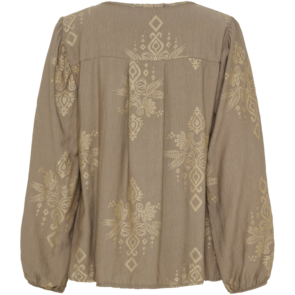 MARTA DU CHATEAU Marta du Chateau dam blus MdcBayleaf 7705 Shirt Fango60
