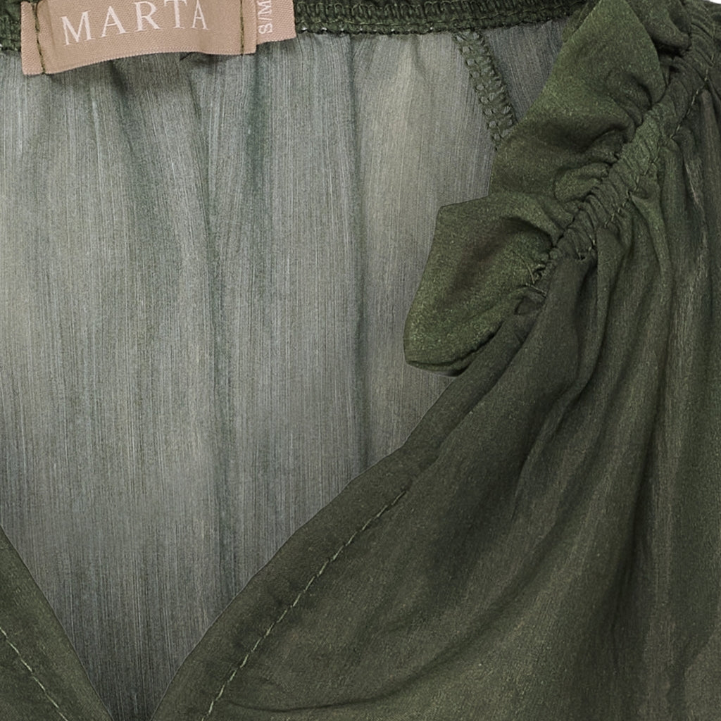 MARTA DU CHATEAU Marta du Chateau dam blus MdcBelladonna 003 Shirt Military
